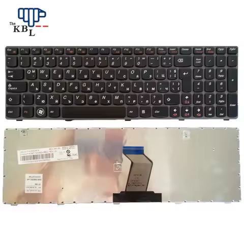 New For Lenovo IdeaPad G580 G580A G585 G585A BG BUL Keyboard Black Frame 25202474 TDH9070
