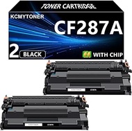 2 Pack 87A CF287A Black Toner Cartridge Compatible Replacement for HP 87A CF287A 87X CF287X Toner fo