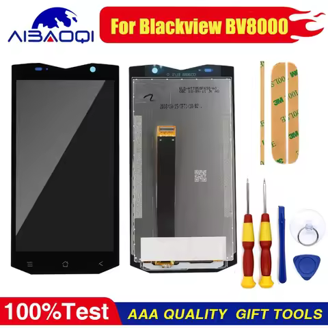 XUNQIYI New Original Touch Screen LCD Display For Blackview BV8000 With Frame Perfect Replacement Pa
