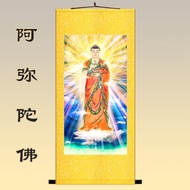 sg Amitabha Buddha Statue Painting Infinite Life Buddha Portrait Buddha Hall Decoration Scroll Hangi