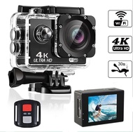 【Trusted】 New Action Camera Ultra Hd 4k/1080p 30fps Wifi 2.0-Inch 170d Underwater Waterproof Helmet Video Recording Cameras Sport Cam