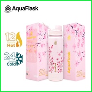 ♕ ◬ ◨ Aquaflask Sakura Limited Edition with Silicone Boot