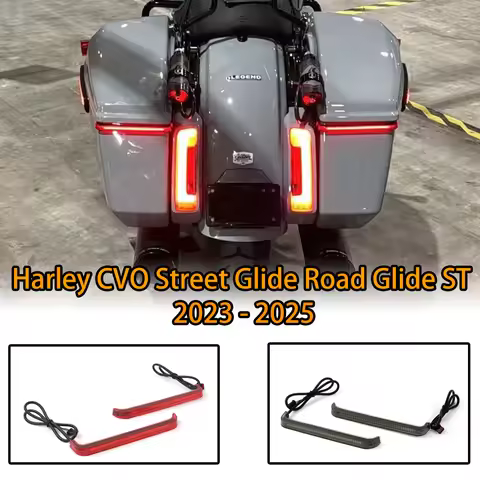 NEW LED Tracer Rear Saddlebag Lights for Harley CVO Street Glide/Road Glide/ST (2023-2025) - Turn/Br