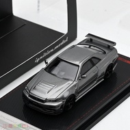[Ready Stock] IG 1: 64 Nismo Omori Factory CRS R34 Alloy Car Model Finished Decoration