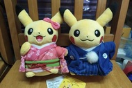 🩵2016 日本限定 月份Pikachu 🩵結婚 情侶 和服 公仔🩵 Over650正評🩵超人氣🫵 變裝比卡超月伊貝㊙️絕版稀有😍 有牌 cosplay pikchu plush toy 比卡超 變裝