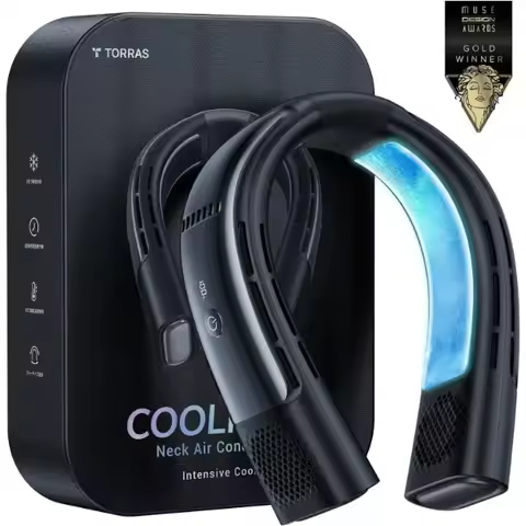TORRAS 【COOLiFY 2S ・Extended Battery Version】 Neck Air Conditioner, Portable Personal Cooler Neck Fa