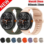 For Samsung Watch 8 Straps Silicone Soft Galaxy Watch 8 20/22mm Watchband Replacement No Gap Galaxy 