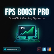 FPS Boost Pro PC Optimizer Windows 10/11 | Reduce Lag & Boost FPS Gaming | Valorant Fortnite PUBG CS