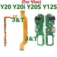 For Vivo Y20 Y20i Y20S Y12S Phone Power Volume Flex Switch USB Charging Port Main Board Motherboard 
