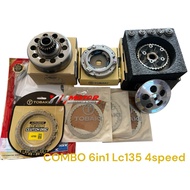 lc135/v1v2v3v4v5 clutch full(6in1)hyper clutch/clutch kevlar/clutch plate4keping/auto clutch/mangkuk