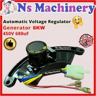 8000Watt Automatic Voltage Regulator 8KW Generator AVR 450V 680uF 6 Wires