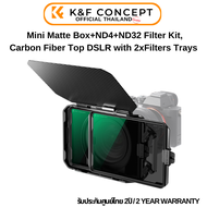 K&F Mini Matte Box+ND4+ND32 Carbon Fiber Top DSLR Matte with 2xSquare Filters Trays