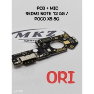 XIAOMI REDMI NOTE 12 5G CHARGER CONNECTOR / poco X5 5G ORIGINAL FLEXIBLE CAS PCB BOARD CASAN BOARD C