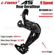 {fyjgyj} LTWOO A5 1X9 Speed MTB Bike Groupset Trigger Shifter Rear Derailleur Kits Max Support 50T C