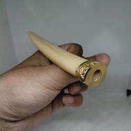 Once pipa cangklong tulang gajah model taring kristal variasi alpaka