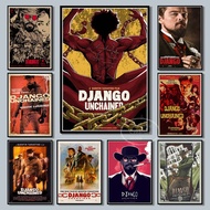 Django Unchained Quentin Tarantino Series Movie, Print Art Canvas Poster,Living Room Decor, Home Wal