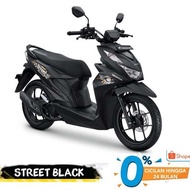 new honda beat street 2022 cbs sepeda motor - black bogor