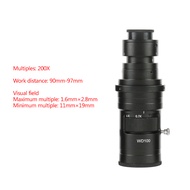 FHD 200X 500X Zoom WD100 Continuously Variable 0.7X-5X Adjustable Magnification C-mount Lens For HDM