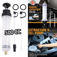 500ml Car Oil Fluid Engine Car Engine Oil Fluid Pump Funnel Syringe Fluid Extractor Pump Manual Oil 
