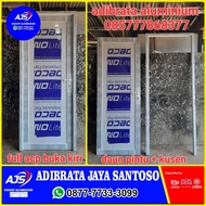 pintu aluminium full acp lengkap 90x210