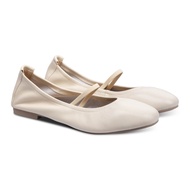 Lacy Ballet Flats White - Nappa Milano - Women's Leather Flats