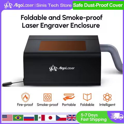 AlgoLaser Universal Multi-Size Laser Engraving Cutting Machine Enclosure For Most CNC Gantry Engravi