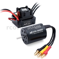 SURPASS-HOBBY M2430/M2435/M2440 All-Black Waterproof Brushless Motor M35A Waterproof ESC Motor and E