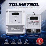 TNB Meter Tolmetsol KWH Meter Single Phase / Three Phase Kilowatt Digital Meter 1P 3P 60A / 100A