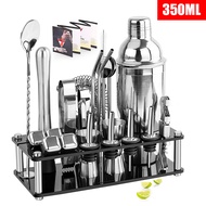 23ชิ้น ค็อกเทล Shaker 350/550/750 มล. Jigger ชุดบาร์เทนเดอร์Cocktail Shaker