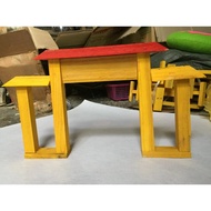 Ornaments - 1 wooden gate with hood size 25x30cm to decorate the classroom used in preschool