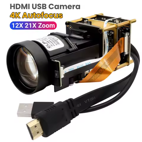 ELP 12X Zoom 4K 30fps Autofocus HDMI USB Camera Module 1080P 60fps Infrared Remote Control H.265 H.2