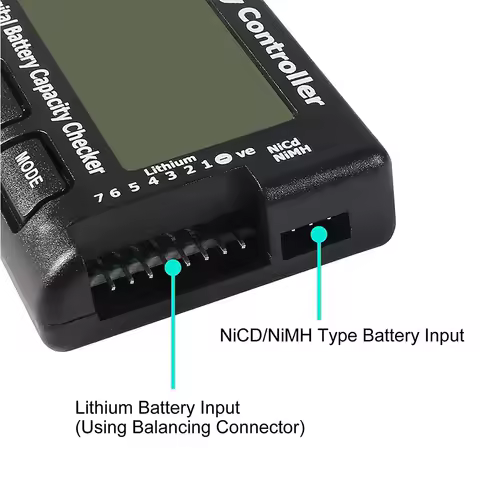 RC CellMeter 7 Digital Battery Capacity Checker for LiPo LiFe Li-ion NiMH Nicd - Universal Battery T