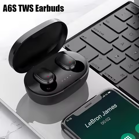 Bluetooth Earbuds Transparent with LED Digital Display Wireless In-Ear Earphone Tws A6S For Xiaomi H