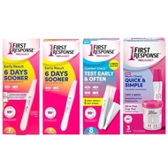 First Response Early Result Pregnancy Test Kit, box of 2 3 8 tests, cup and stick test