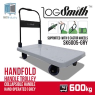 600KG LOGSMITH Plastic Base HandFold Collapsible Folding Trolley Hand Truck Heavy Duty Twist Handle