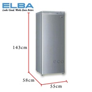 (AUTHORISED DEALER) ELBA ITALY EUFJ2217(SV)EUF-J2217 220L UPRIGHT FREEZER