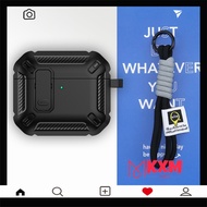 SSD01B1 AirPods 4 case/ AirPods 3 / AirPods Pro 2/AirPods Pro Switch Secure Lock Case Dustproof Shoc