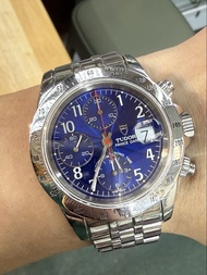 【經典收藏】Tudor 帝舵 Prince Date 79280 放射藍面 經典自動計時碼錶 40mm 鋼帶 平到笑😆$22888