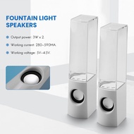 [ Store] Exclusive2PCS LED Light Speakers Dancing Water Music Fountain Light for PC Laptop for Phone