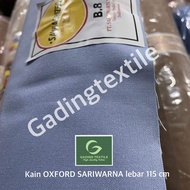 ( per 1 meter ) kain oxford sari warna sariwarna lebar 115 cm katun meteran bahan kemeja hem seragam