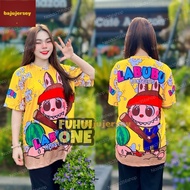 LABUBU T Shirt Baju Jersey New Trend Airport Model Day Children's and Adult Shirts: Microfiber Thail