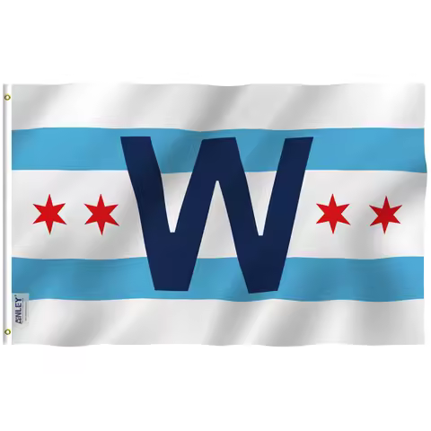Anley Fly Breeze 3x5 Foot Chicago City Win Combo Flag - W Flags Polyester