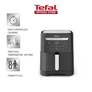 Tefal Easy Fry Healthy Air Fryer &amp; Grill XXL Digital 6.5L EY8018 +  free oven mitt &amp; pot holder set - 8 preset programmes, dual zone cooking, removable divider, comes with die cast grill grid