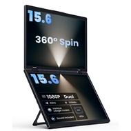 VFLOW 15.6" 60Hz Dual Monitor 100% SRGB Portable Monitor VESA HDR 360° Rotation Triple Monitor
