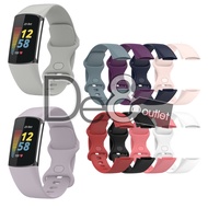 Fitbit Charge 6 / Charge 5 Silicone Alternative Replacement Strap (Tali Jam)