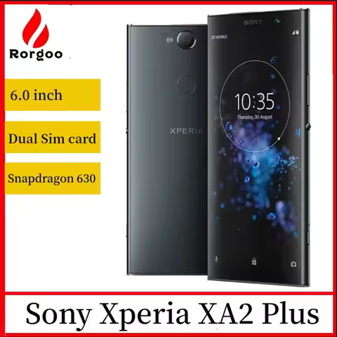 Sony Xperia XA2 Plus H4493 Smartphone Dual Sim 4G LTE 6.0" Snapdragon 630 Octa Core 6GB RAM 64GB ROM