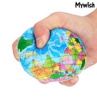 [MY]Squishy Squeeze World Map Globe Palm Ball Slow Rising Stress Reliever Kids Toys