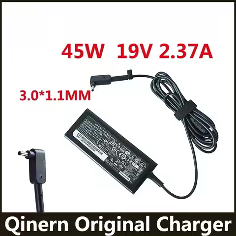 19V 2.37A 45W 3.0*1.1MM Laptop Adapter Charger For Acer Aspire S7 391 V3-371 Switch12 PA-1450-26 A13