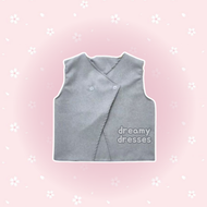 Melodyoutfit - 4in1 One Set Hijab Wanita Kekinian | Vest + Kemeja + Hijab | Outfit Simple & Modis Se