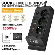 CBL031 WXCT PlugStop Kontak USB Port 3 Hole 4 USB 1 Type-C Wireless Extension Cable Socket